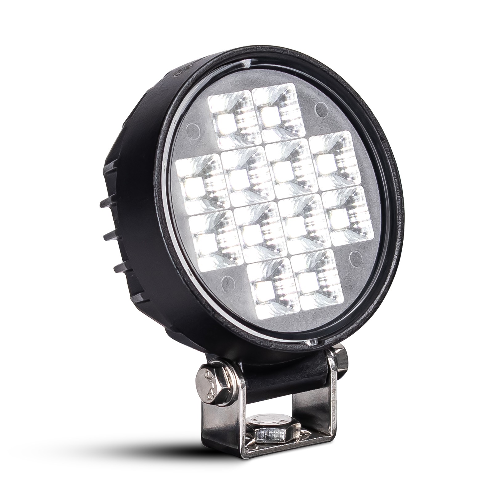 LED-arbejdslys 12x LED rund med kontakt