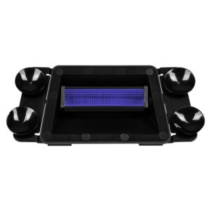Strobelygte LED med sugekopper 252x116x76 blå