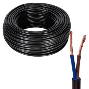 Elkabel YLYs 2x0,75 rund