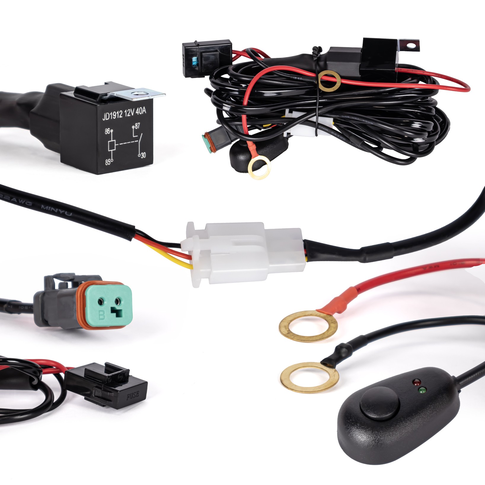 kabel kabelsæt til Arbejdslyss 3 m 12 V 1