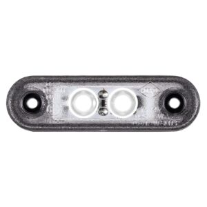 Sidemarkeringslygte hvid LED 12/24 V