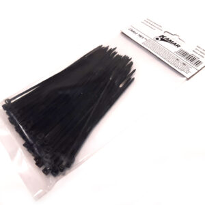 Kabelbindere sort 4.8 × 200 mm (100 stk.)