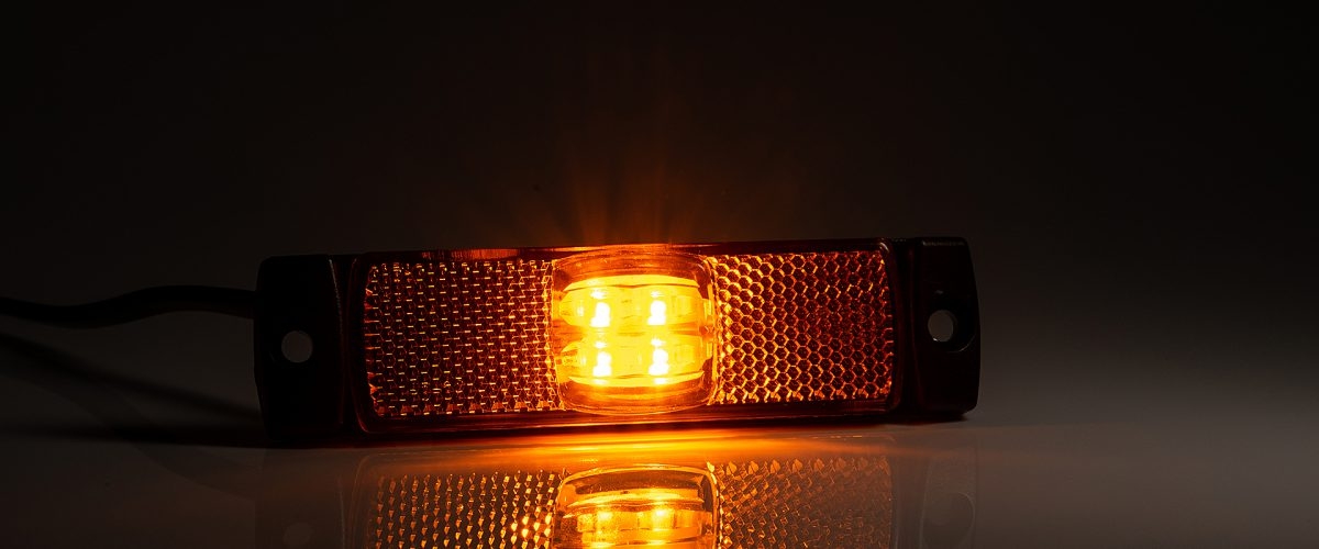 Sidemarkeringslygte, gul LED