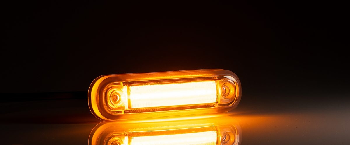 Sidemarkeringslygte, gul LED
